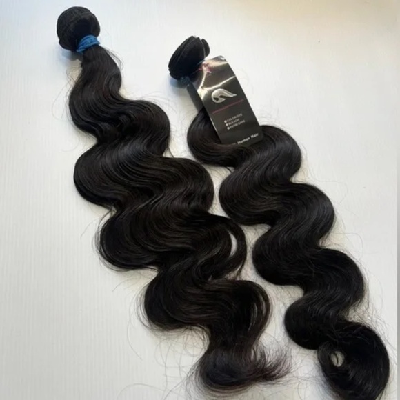 Other - 100% Unprocessed Brazilian Virgin  Bundles  in 22 inch Natural Black Body wave